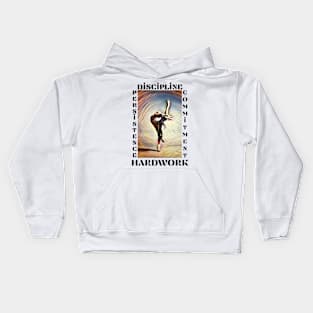 beautiful ballet dancer paint design Kids Hoodie